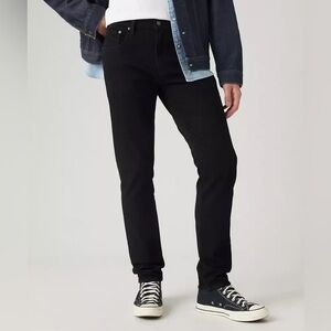 EUC 30x30 Levi's Men's 512 slim taper fit black jeans rare sold out color $98!